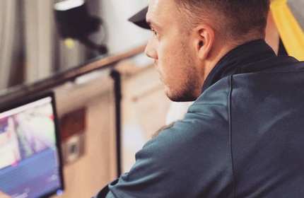 Side view of Gethin Steadman