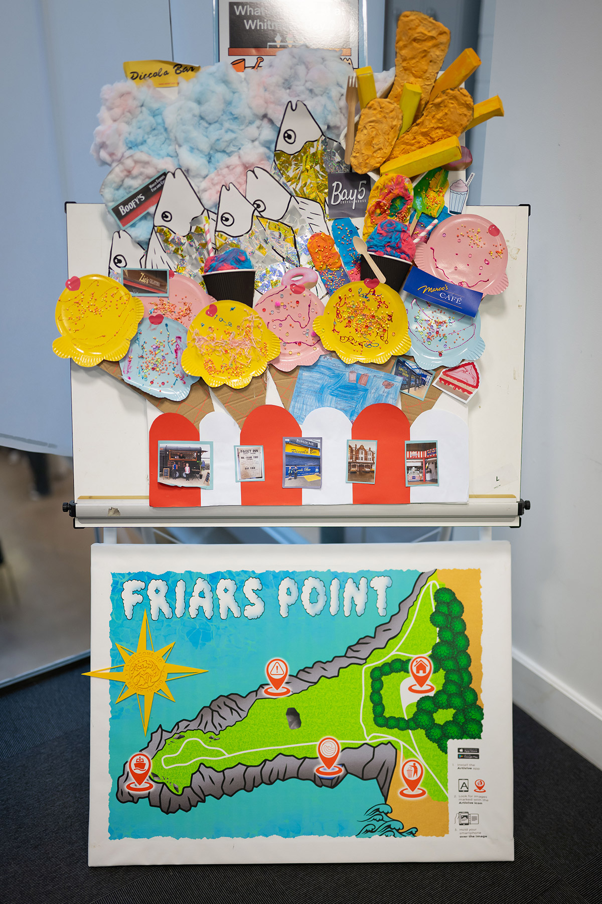 A detailed map showcasing Friars Point, highlighting key landmarks and geographical features.