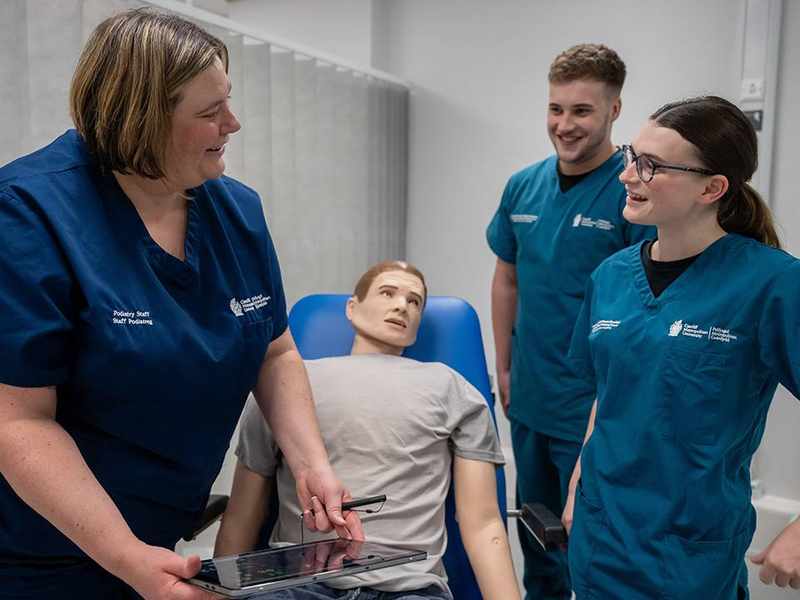 YouTube Thumbnail - BSc Podiatry / Human Nutrition & Dietetics Teaching Scenario