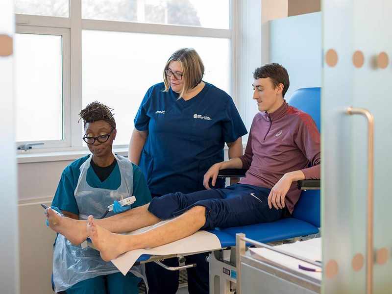 YouTube Thumbnail - BSc Podiatry Teaching Scenario